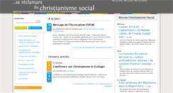 Desktop Screenshot of christianismesocial.org