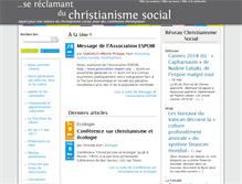 Tablet Screenshot of christianismesocial.org